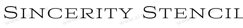 Sincerity Stencil Re字体转换